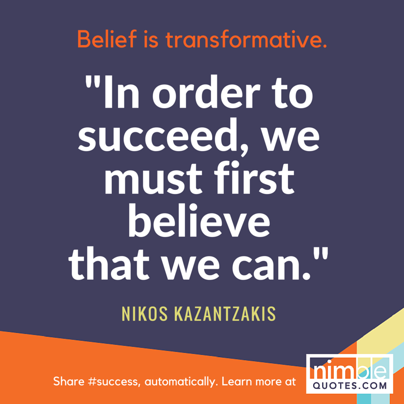 NQ branded promo Kazantzakis success quote