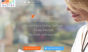 Nimble Quotes home page